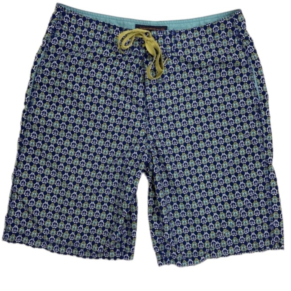 Reyn Spooner geometric blue purple board shorts. Size 34